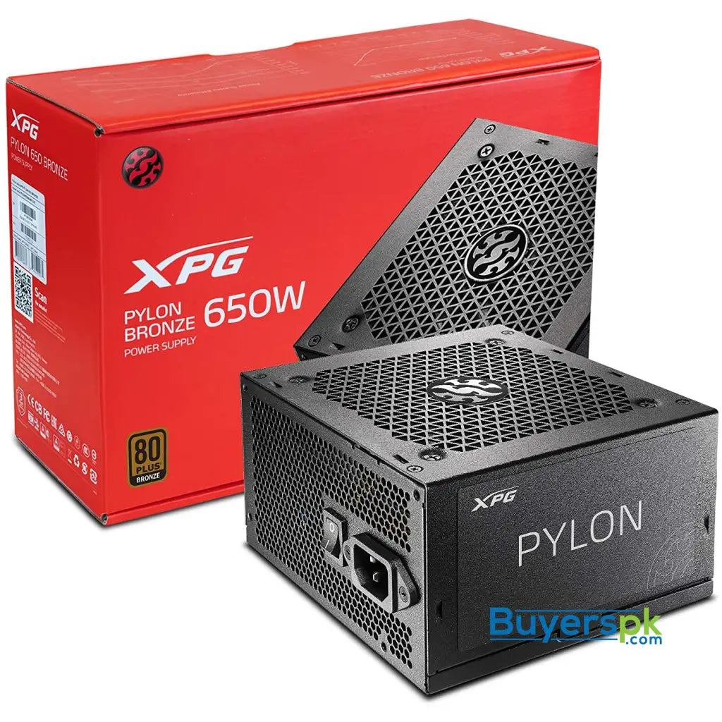 Xpg Pylon 650w 80 plus Bronze Certified 120mm Fluid Dynamic Bearing Fan Power Supply - Price in Pakistan Xpg Pylon 650w 80 plus Bronze Certified 120mm Fluid Dynamic Bearing Fan Power Supply - Price in Pakistan